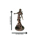 Elegant Lady Statue – Handmade Golden&Black Figure with Marble Look
