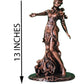 Elegant Lady Statue – Handmade  Black&Copper Figure with Marble Look