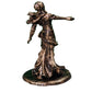 Elegant Lady Statue – Handmade  Black&Copper Figure with Marble Look